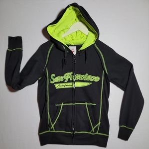 San Francisco California Unisex Hooded ZippedSweatshirt Jacket Size M Hayward.CA